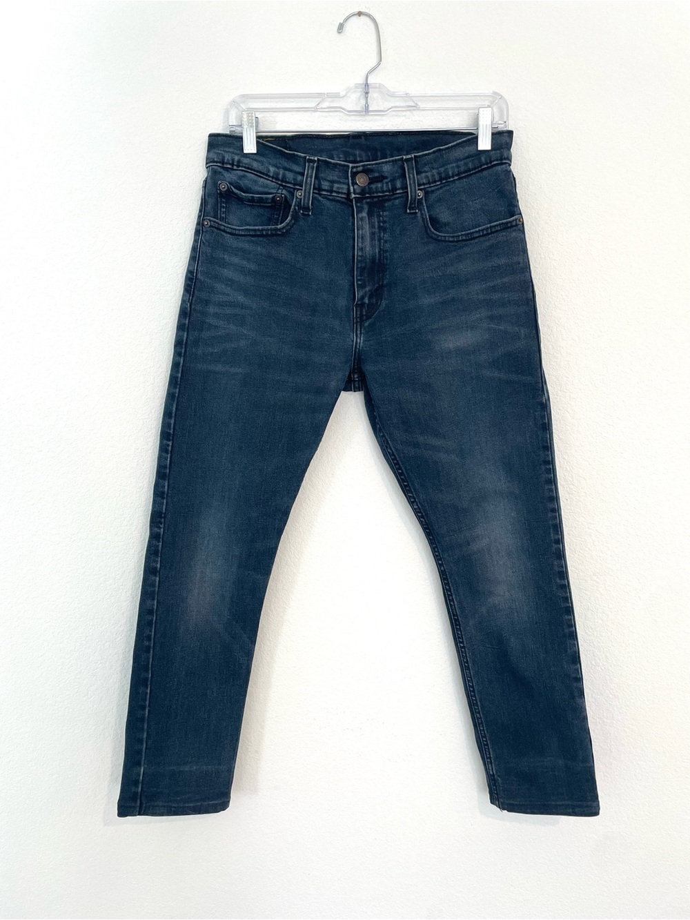 Levi's 512 Men's Dark Blue Slim Fit Cropped/Short Jeans